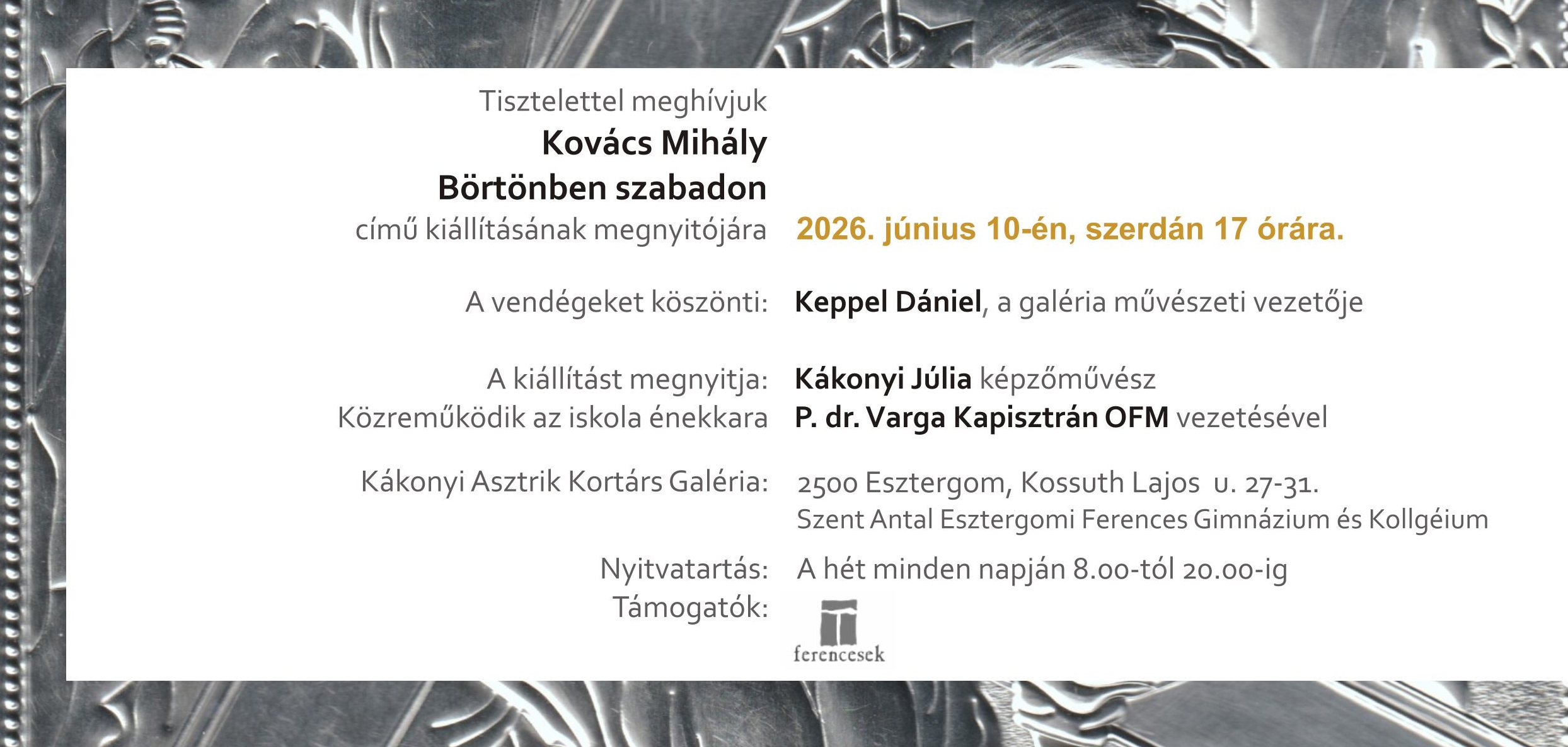Kákonyi Galéria - kiállítás